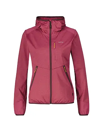 MERU | Chaqueta polar de mujer Silkeborg con capucha elástica | beere